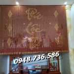Mành phòng thờ hạt gỗ hương tại Gò Vấp