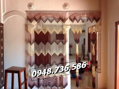  Rèm hạt nhựa hạt gỗ phòng khách phòng thờ Sài Gòn