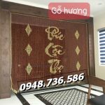Mành phòng thờ hạt gỗ hương tại Bình Thạnh
