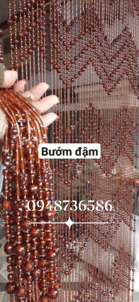 Rèm mành hạt nhựa hạt gỗ Sài Gòn