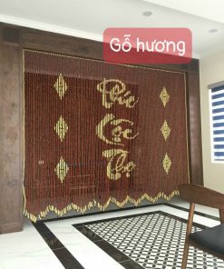 Rèm hạt gỗ hương 05