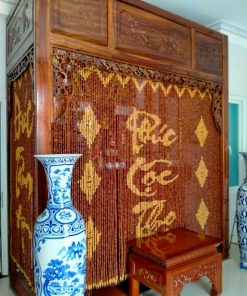 Rèm hạt gỗ hương 09