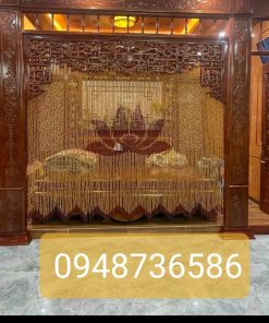 Rèm hạt gỗ pơmu 01